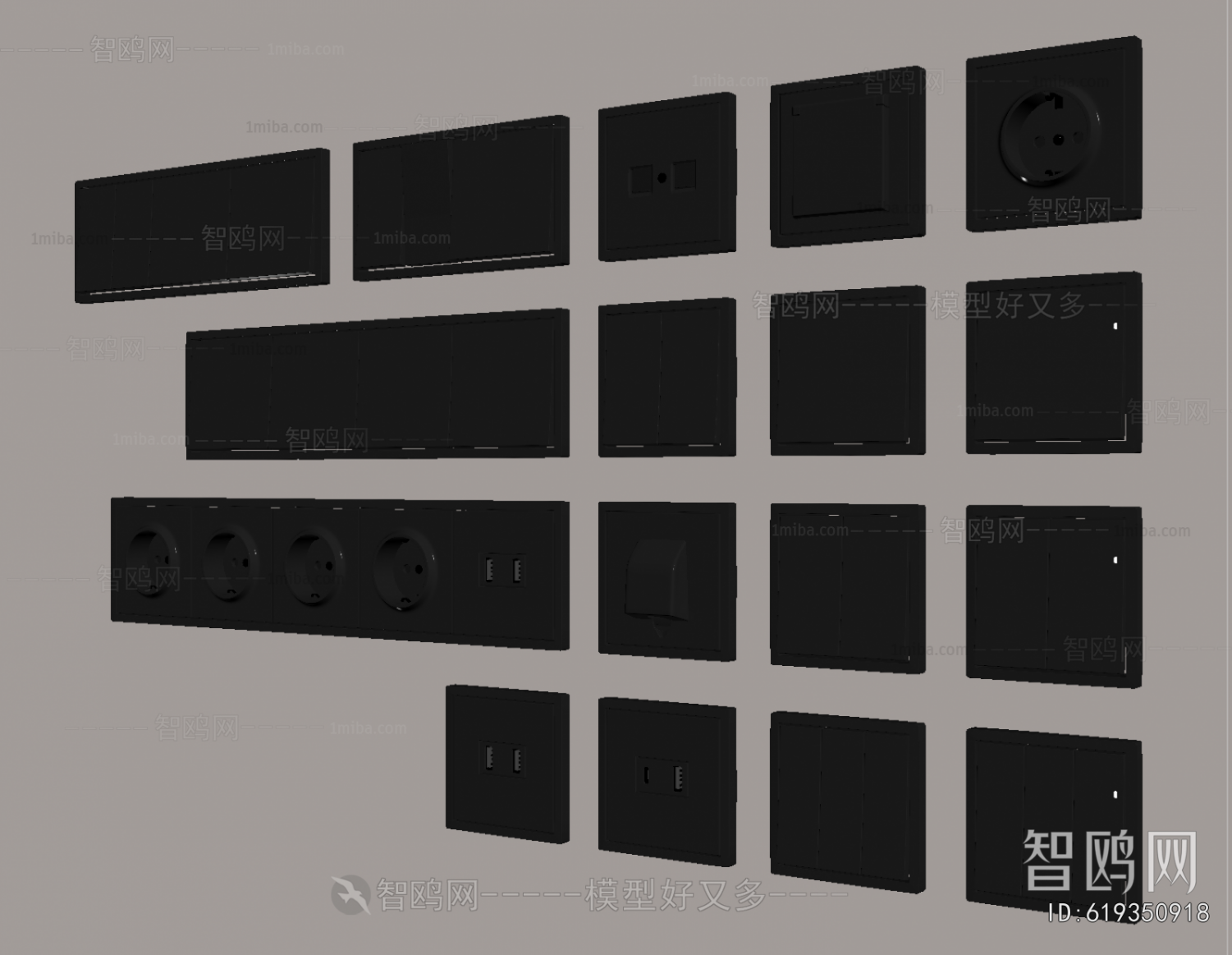 Modern Switch Socket Panel