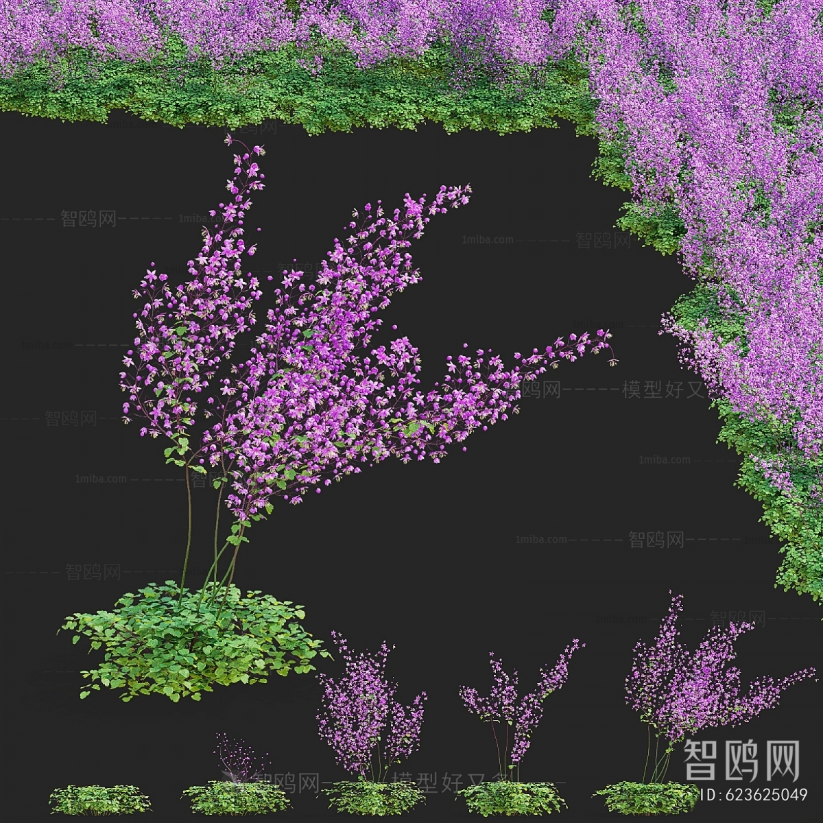 Modern Flowers And Grass