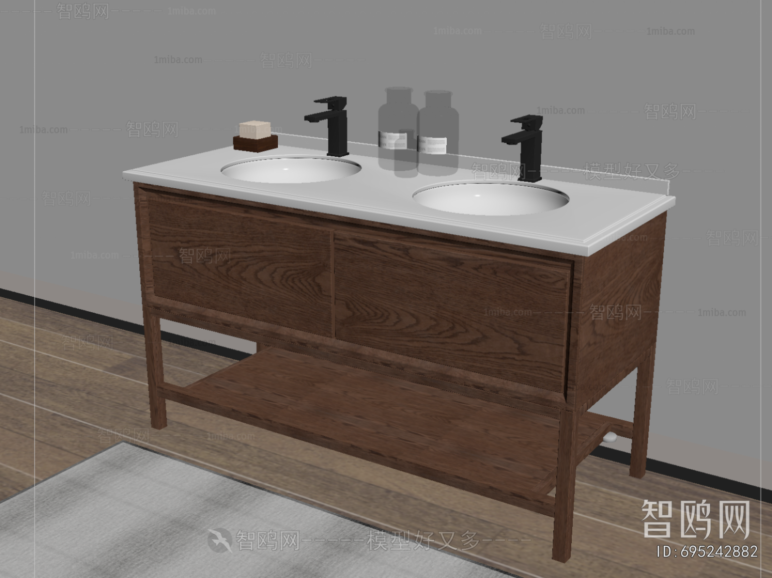 New Chinese Style Bathroom Cabinet