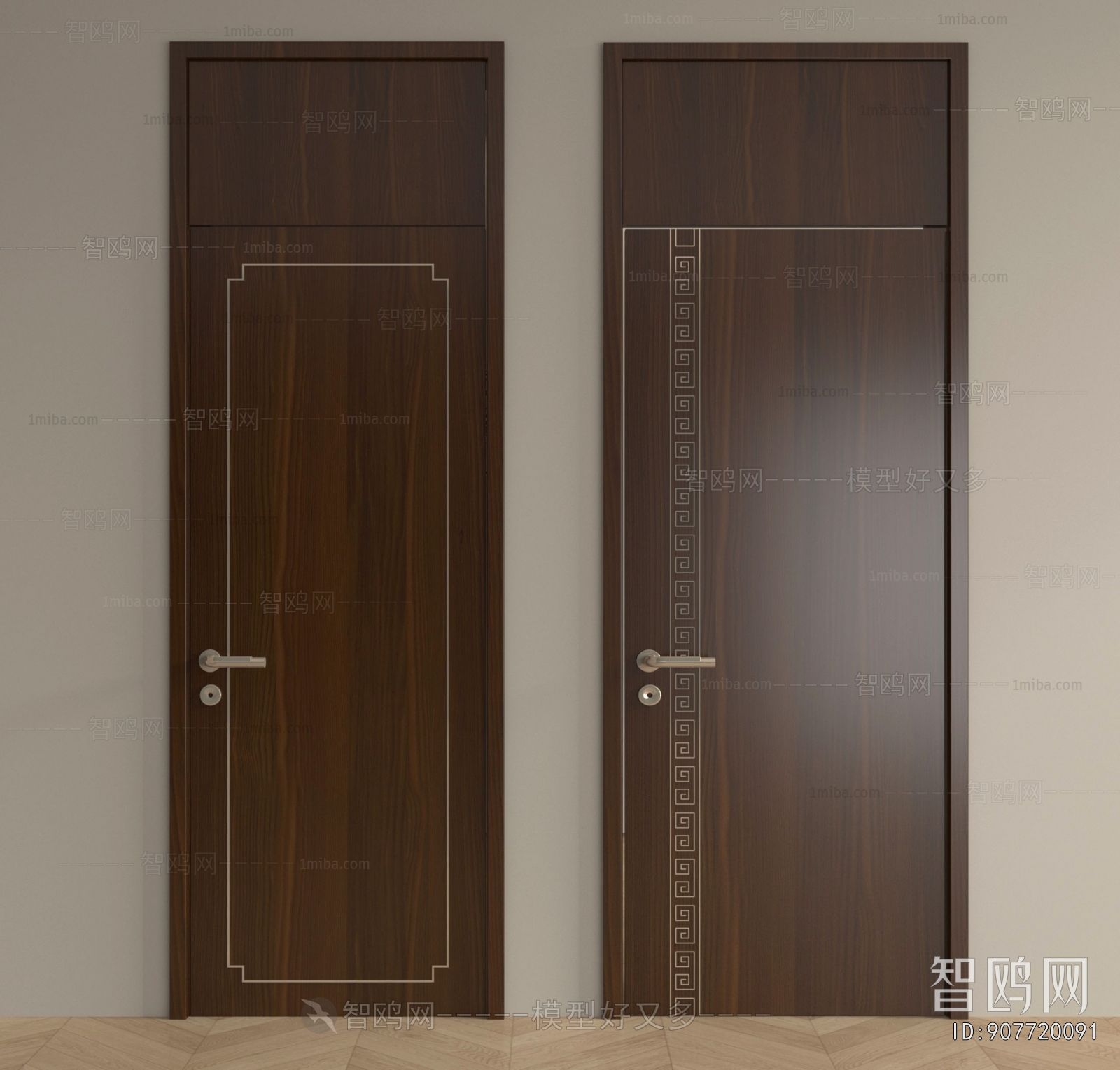New Chinese Style Single Door