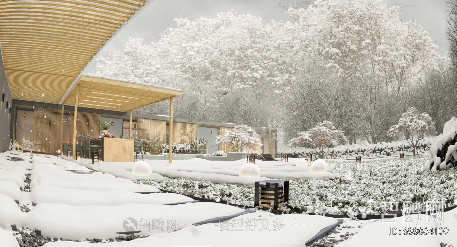 Modern Courtyard/landscape