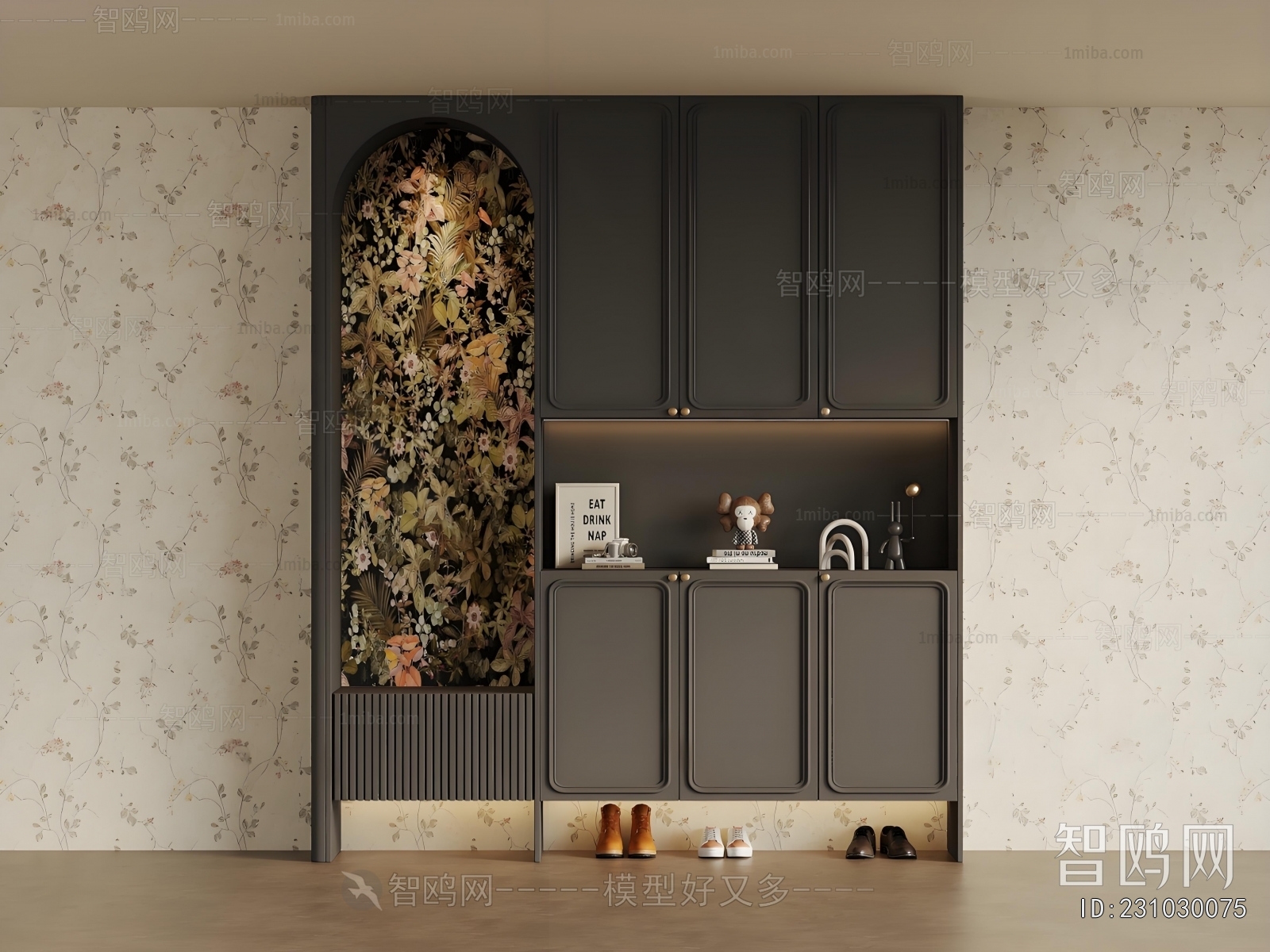 French Style Shoe Cabinet