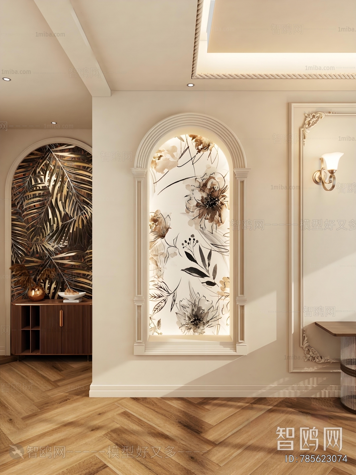 French Style Hallway