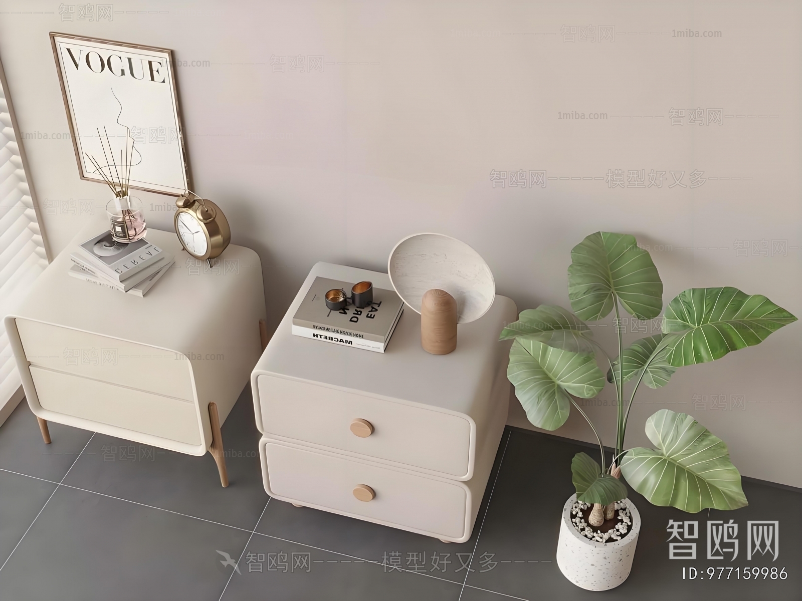 Modern Bedside Cupboard