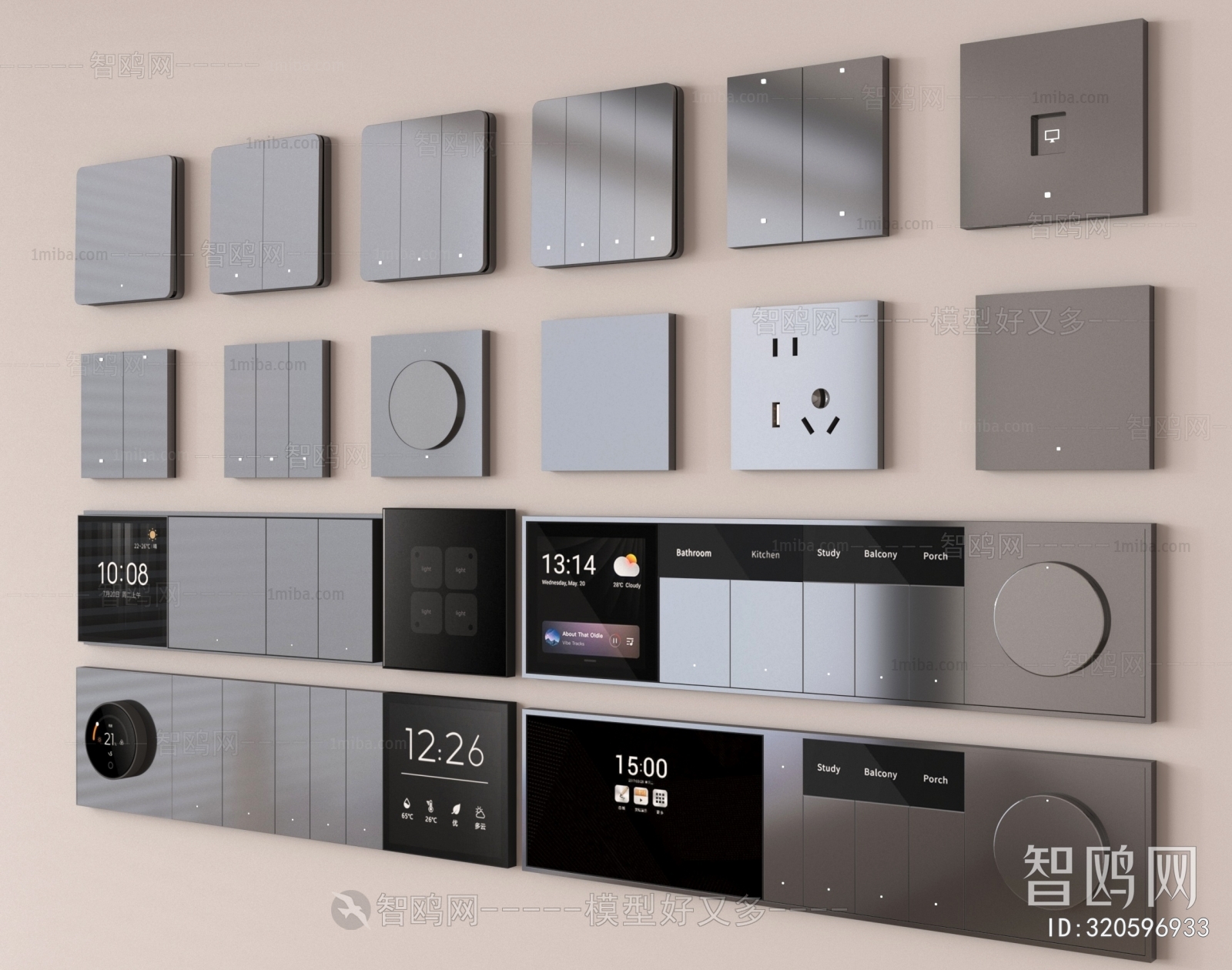 Modern Switch Socket Panel