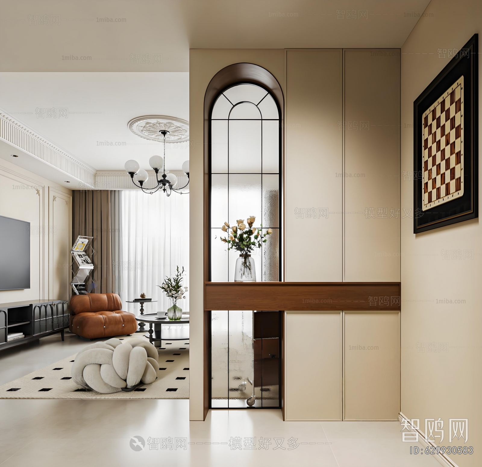 French Style Hallway