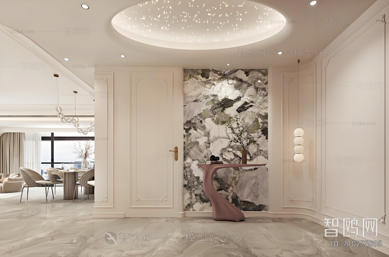 French Style Hallway