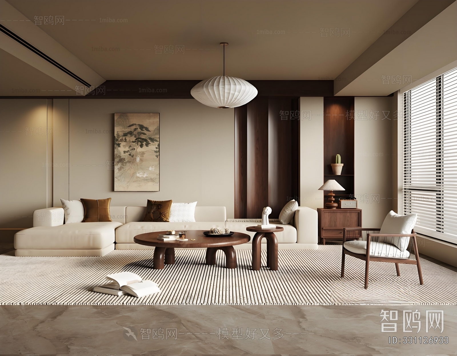 New Chinese Style A Living Room