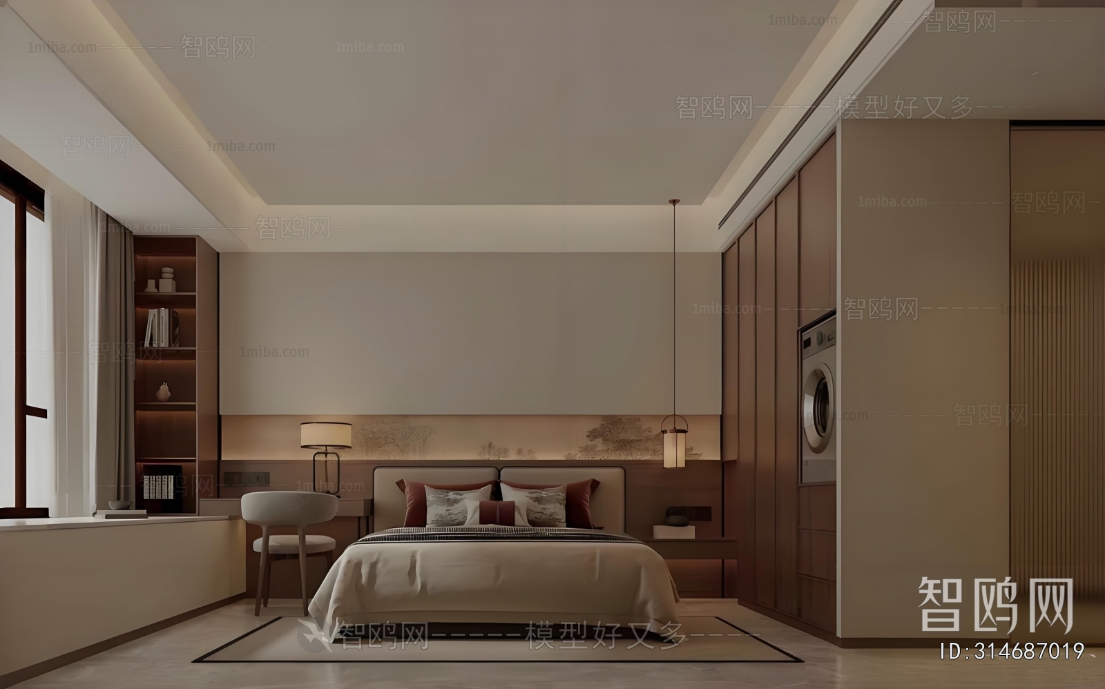 New Chinese Style Bedroom