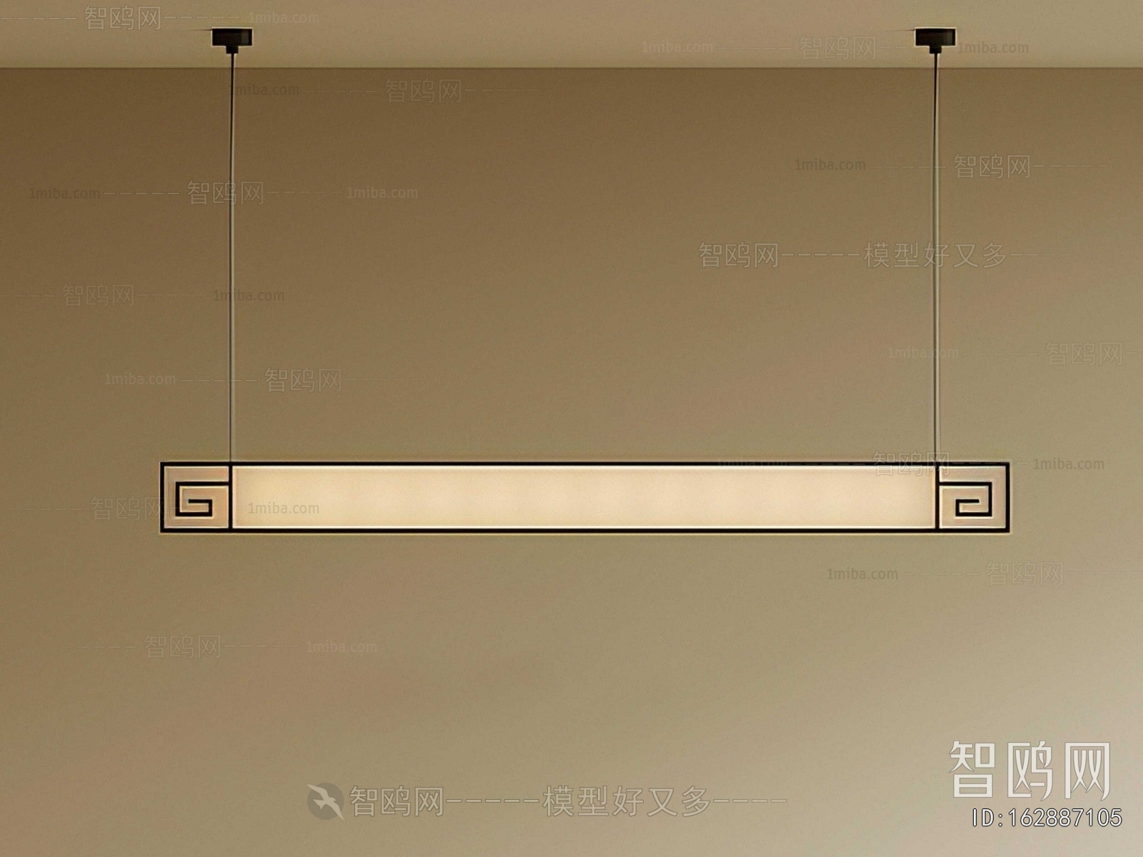 New Chinese Style Long Chandelier