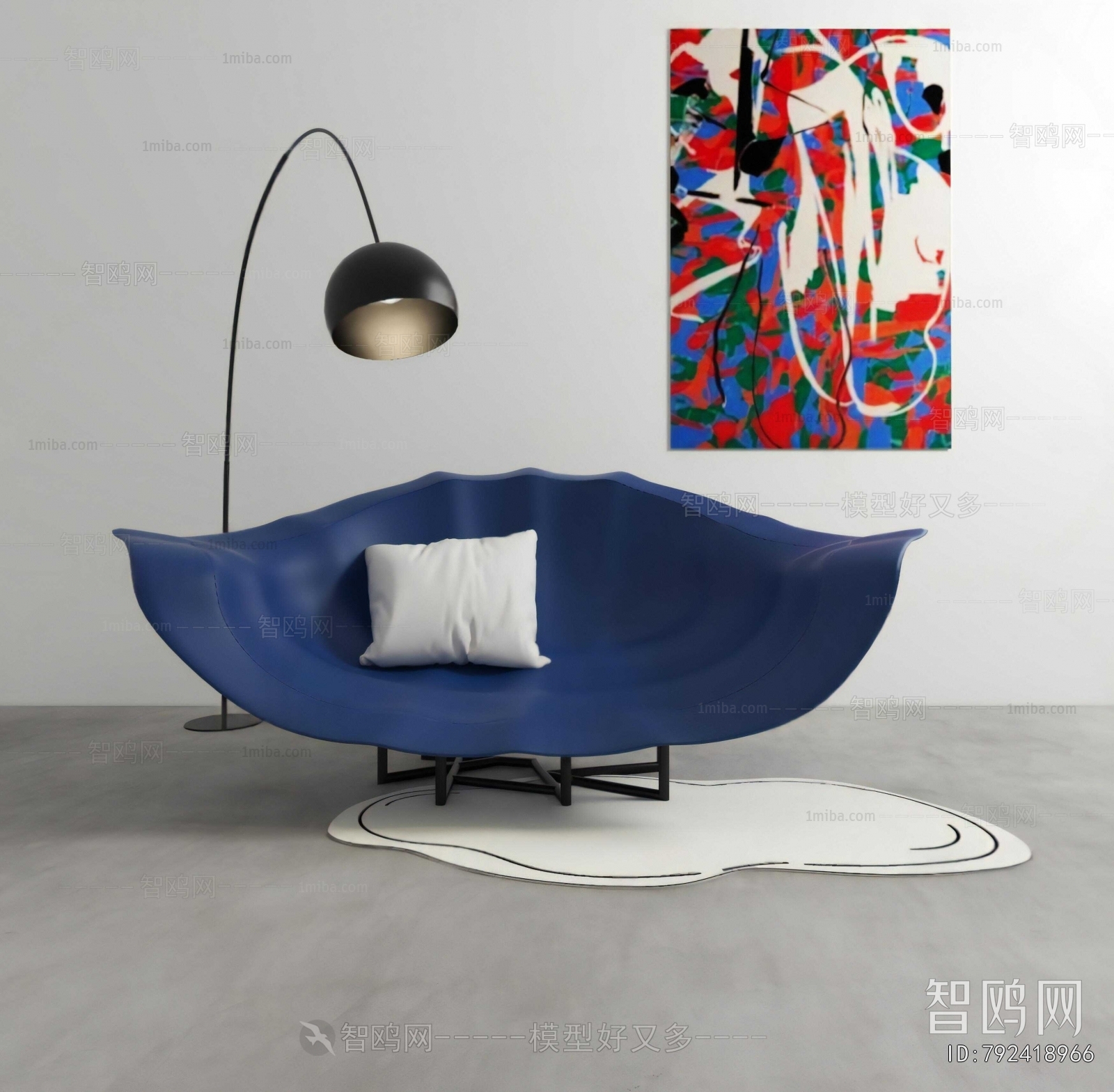 Modern Mediterranean Style Lounge Chair