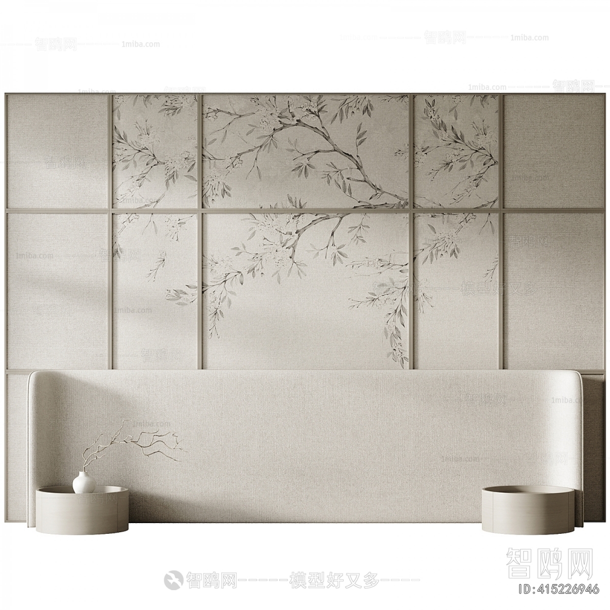 New Chinese Style TV Wall