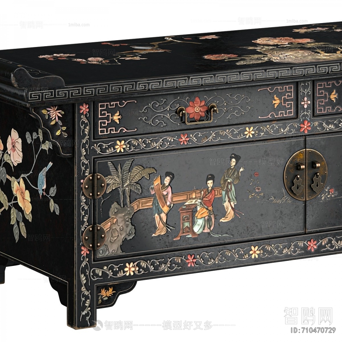 Chinese Style Entrance Cabinet