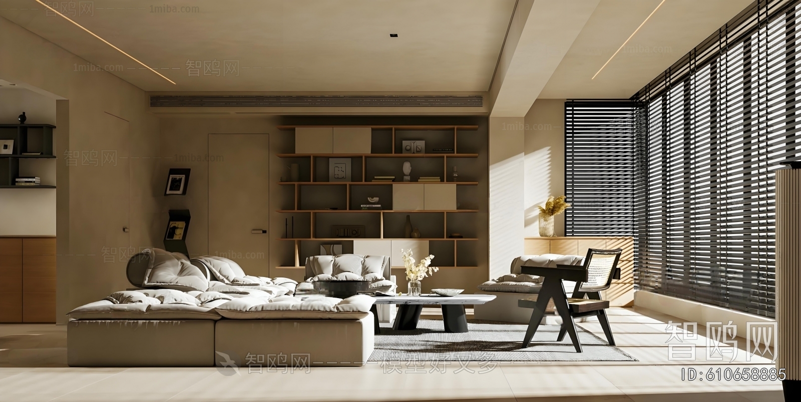 Wabi-sabi Style A Living Room