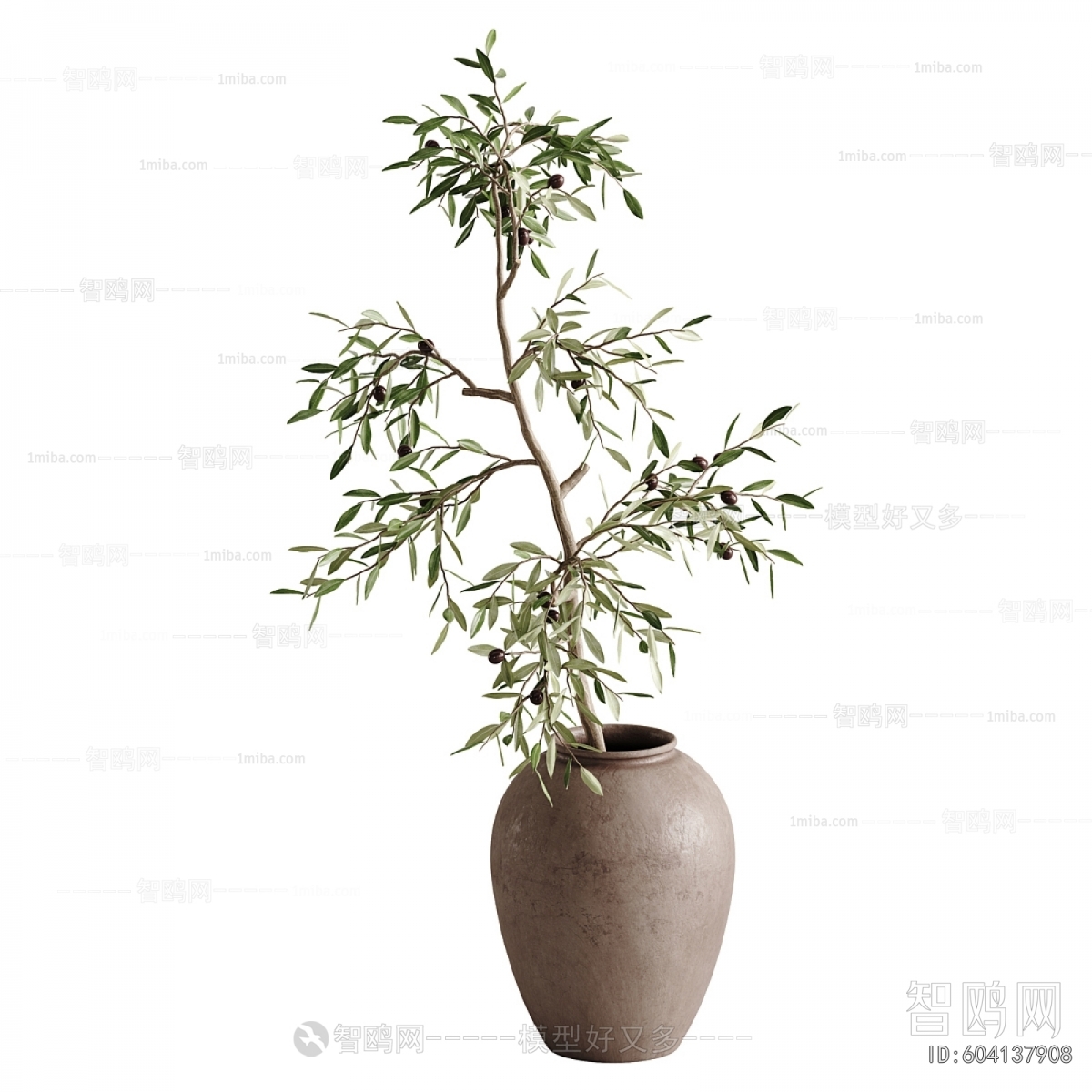 Modern Ground Green Plant Potted Plants