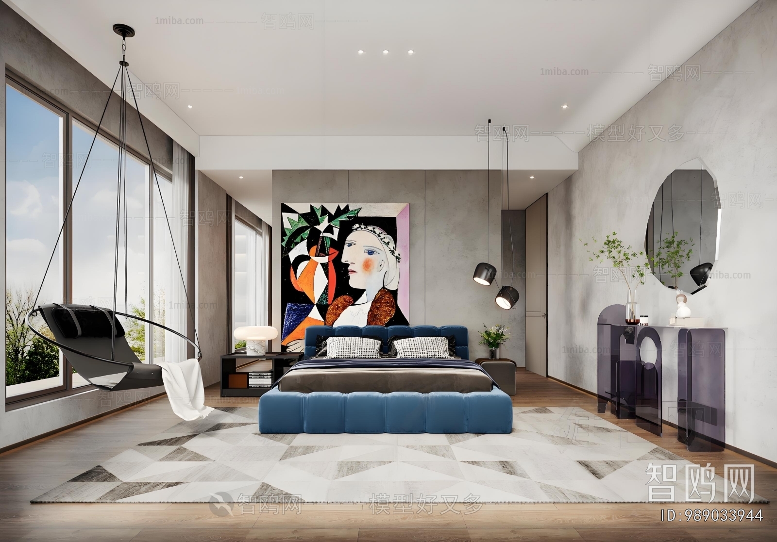 Post Modern Style Bedroom