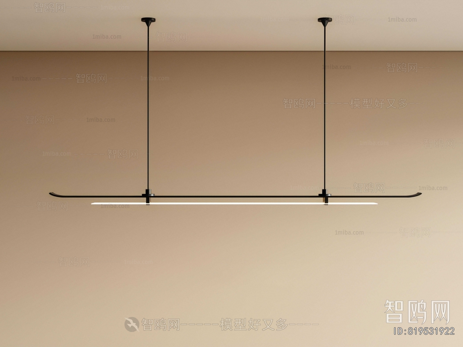 New Chinese Style Long Chandelier