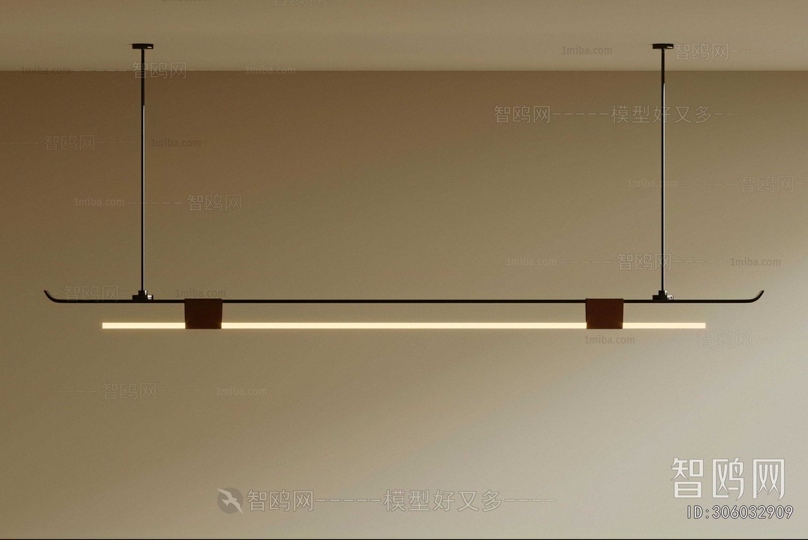 New Chinese Style Long Chandelier