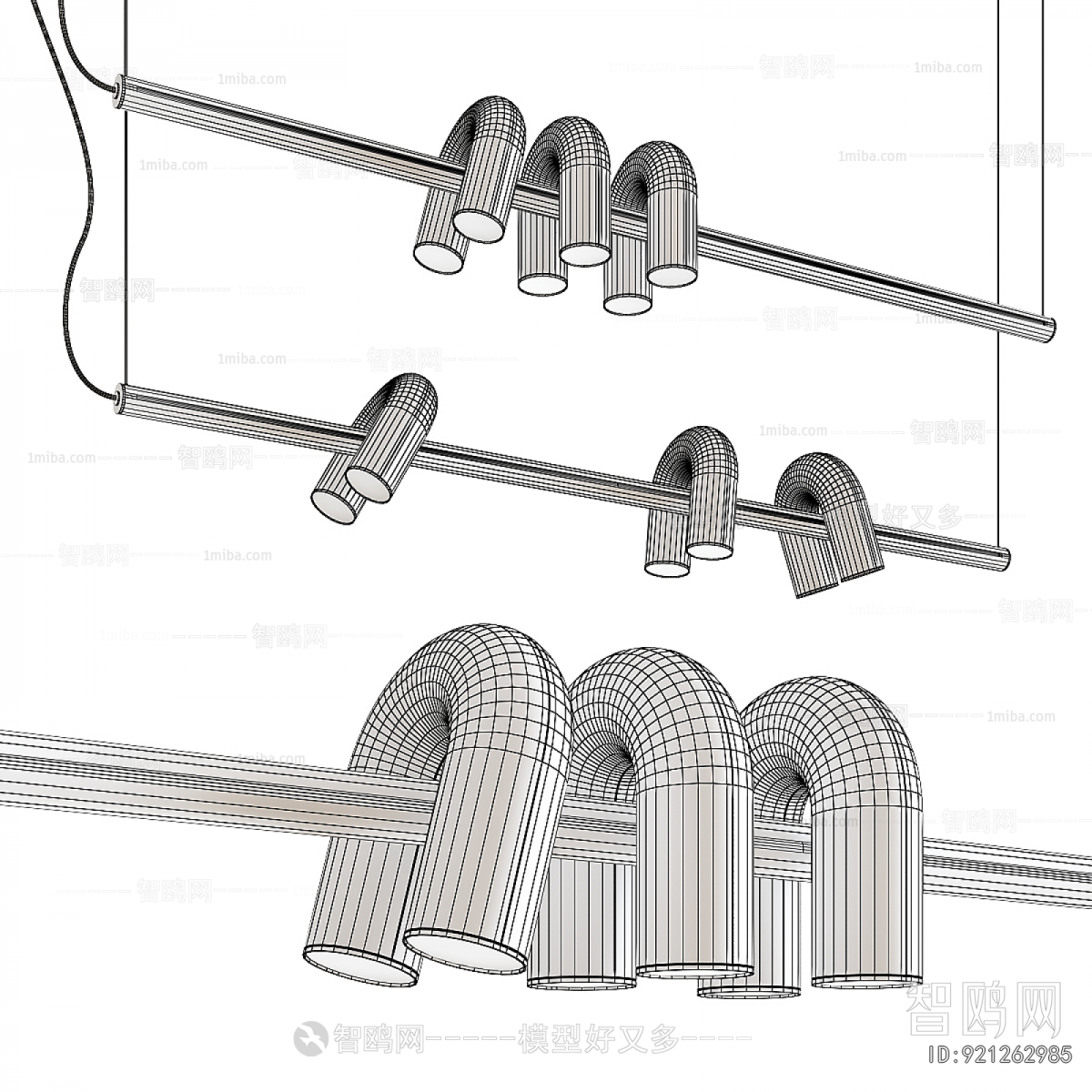 Modern Long Chandelier