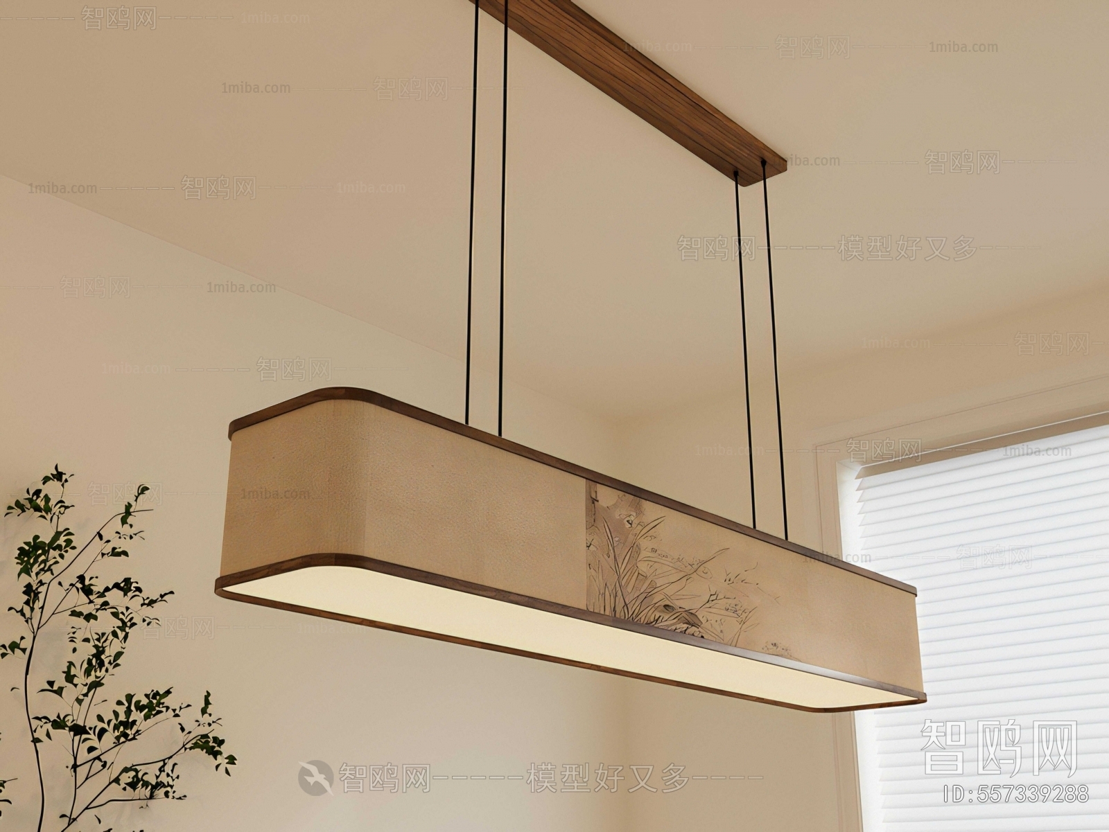 New Chinese Style Long Chandelier