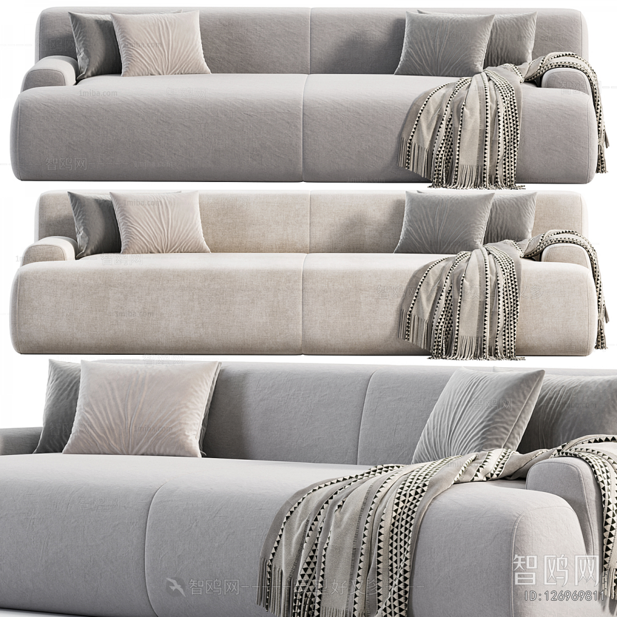 Modern Three-seat Sofa