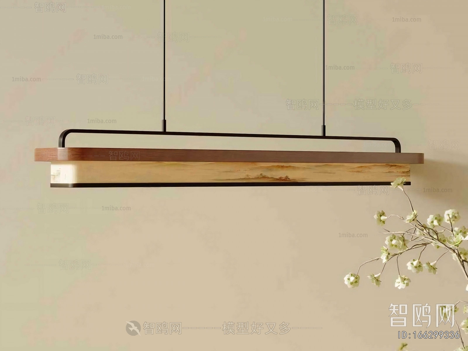 New Chinese Style Long Chandelier