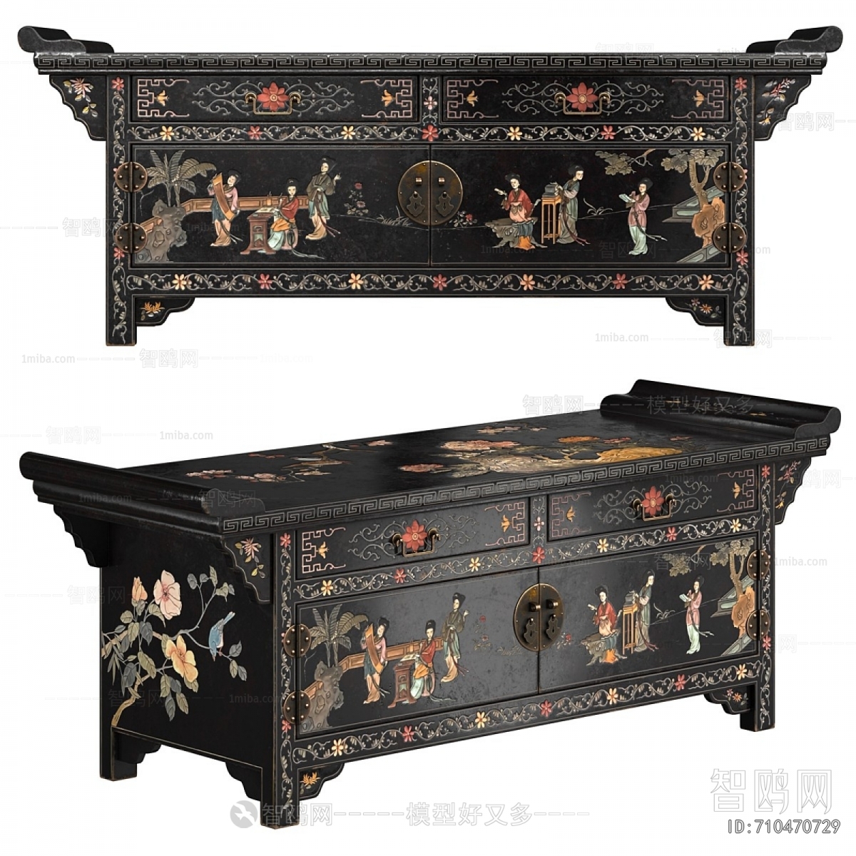 Chinese Style Entrance Cabinet