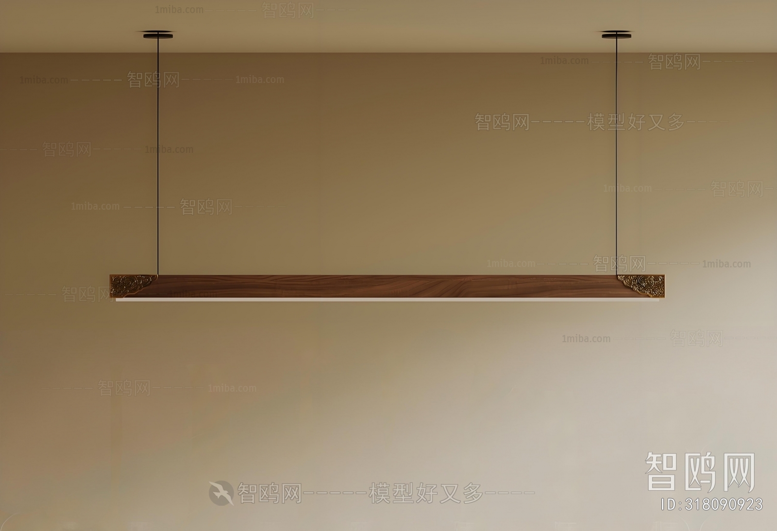 New Chinese Style Long Chandelier