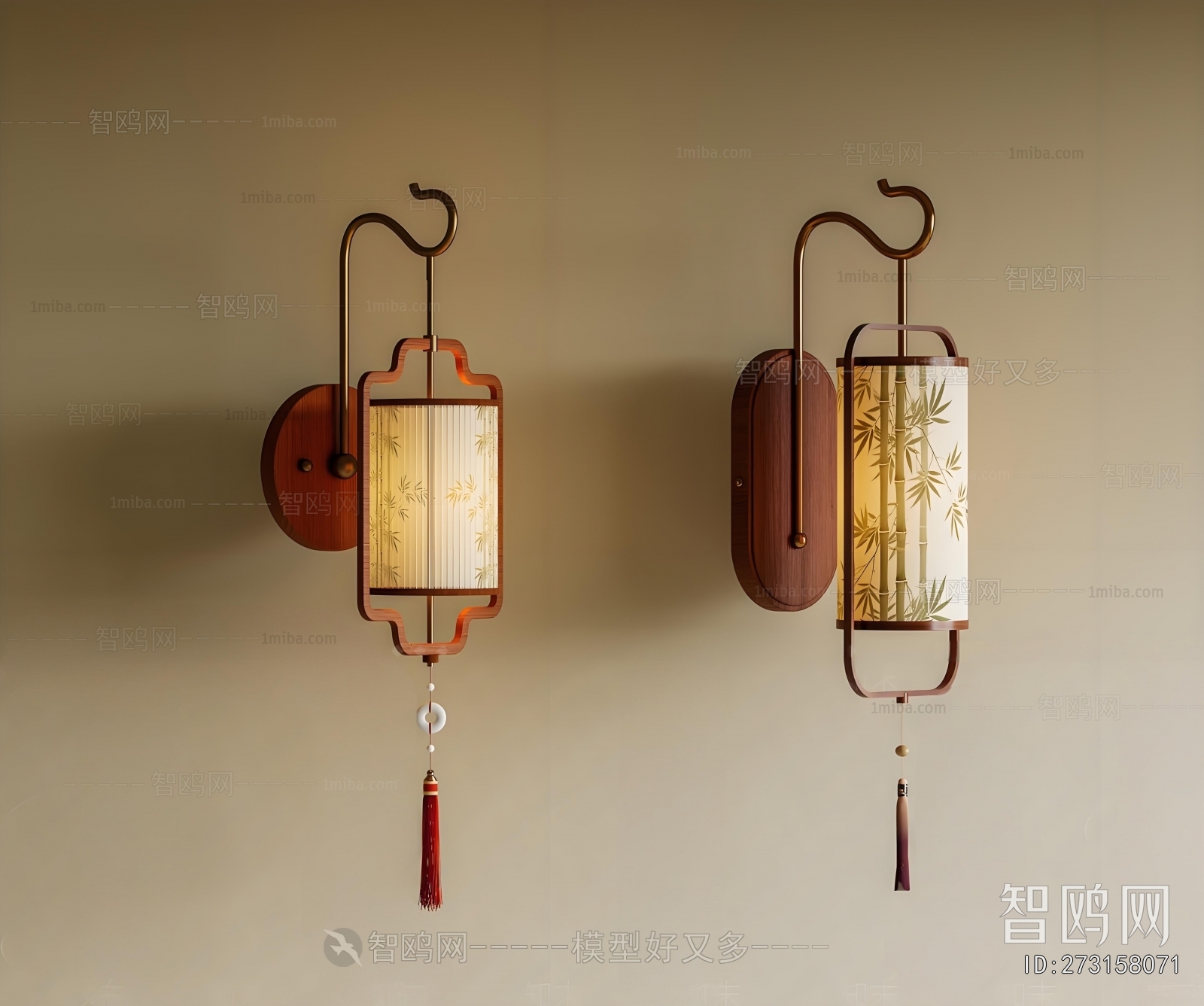 New Chinese Style Wall Lamp