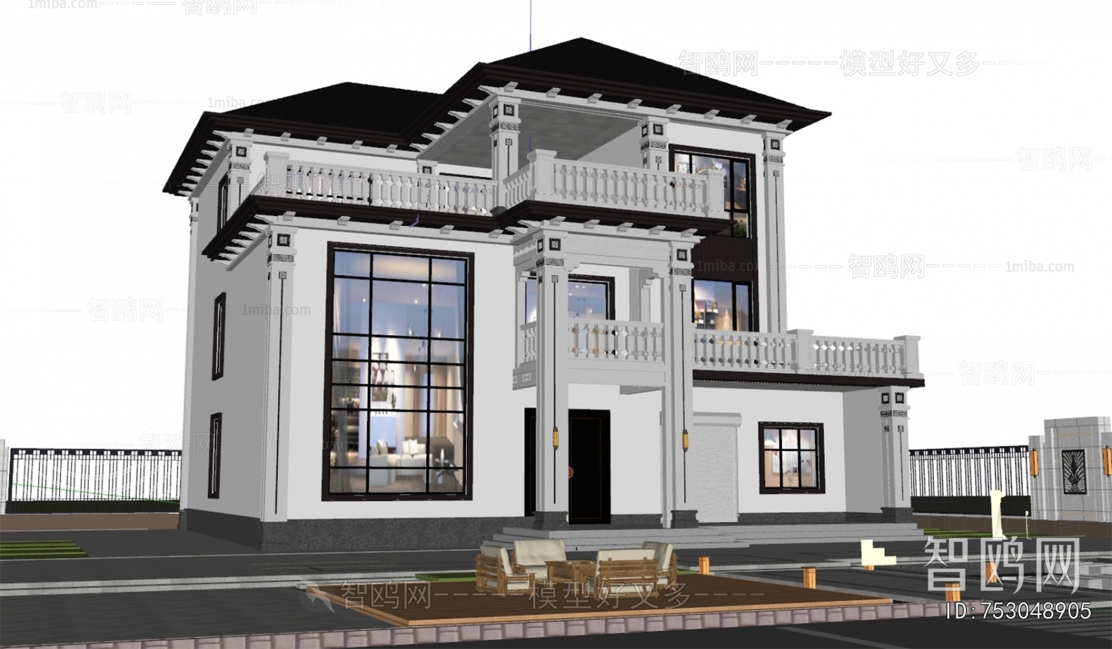 New Chinese Style Detached Villa