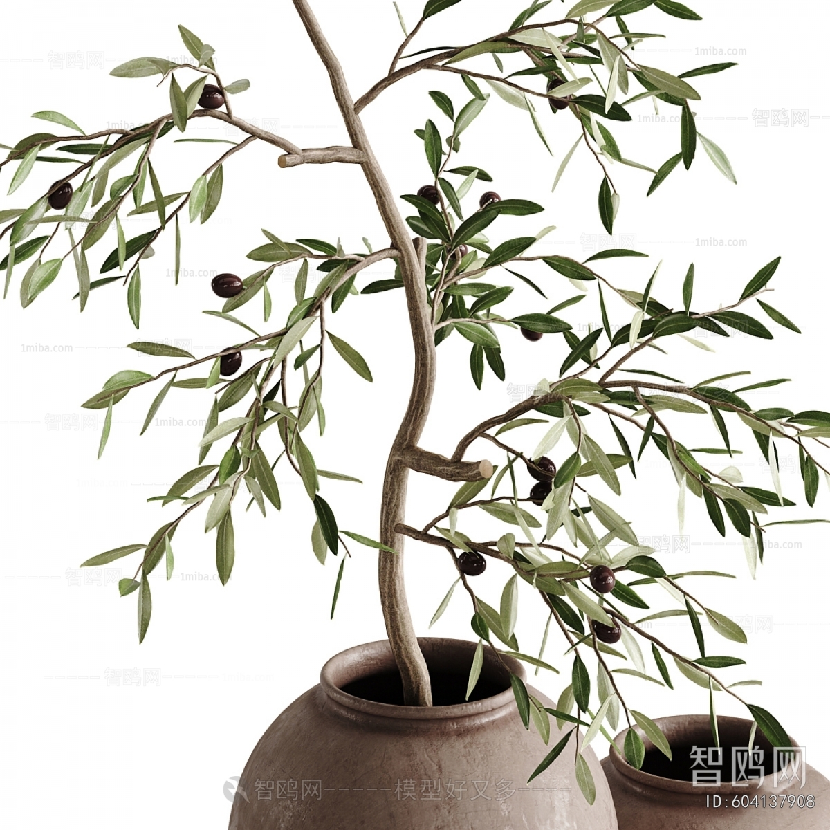 Modern Ground Green Plant Potted Plants