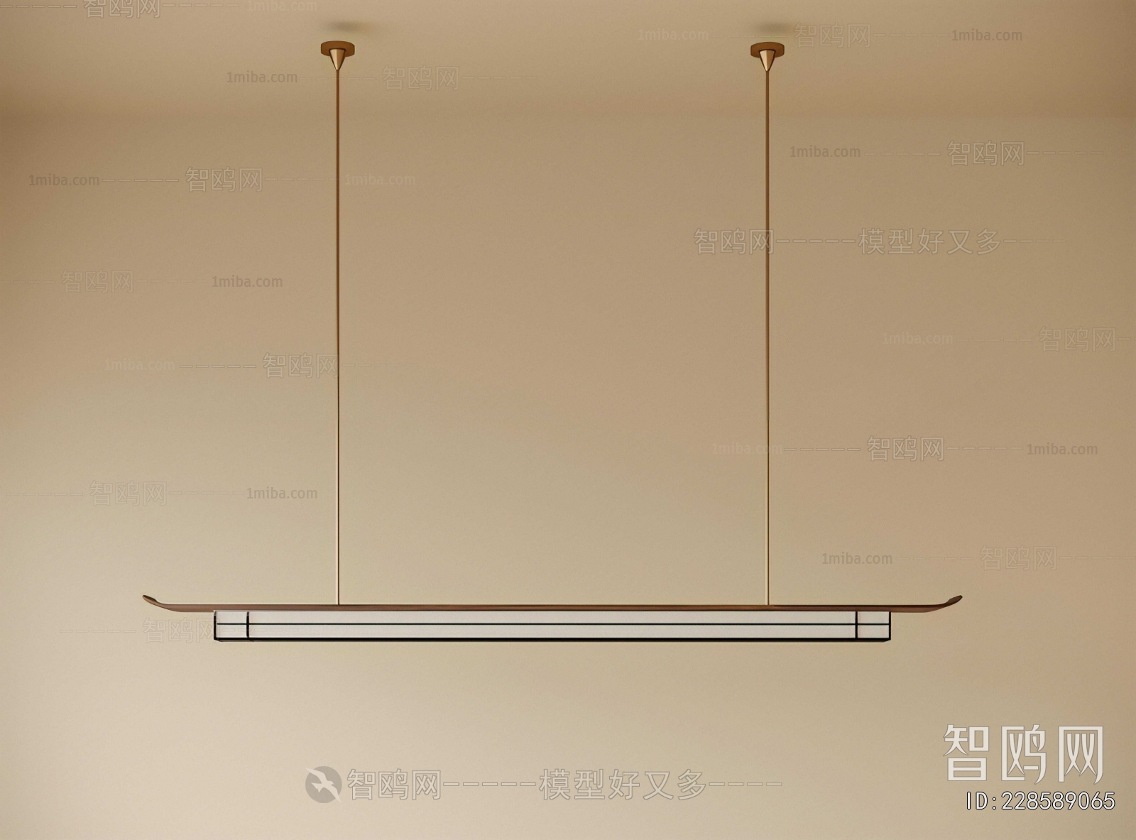 New Chinese Style Long Chandelier