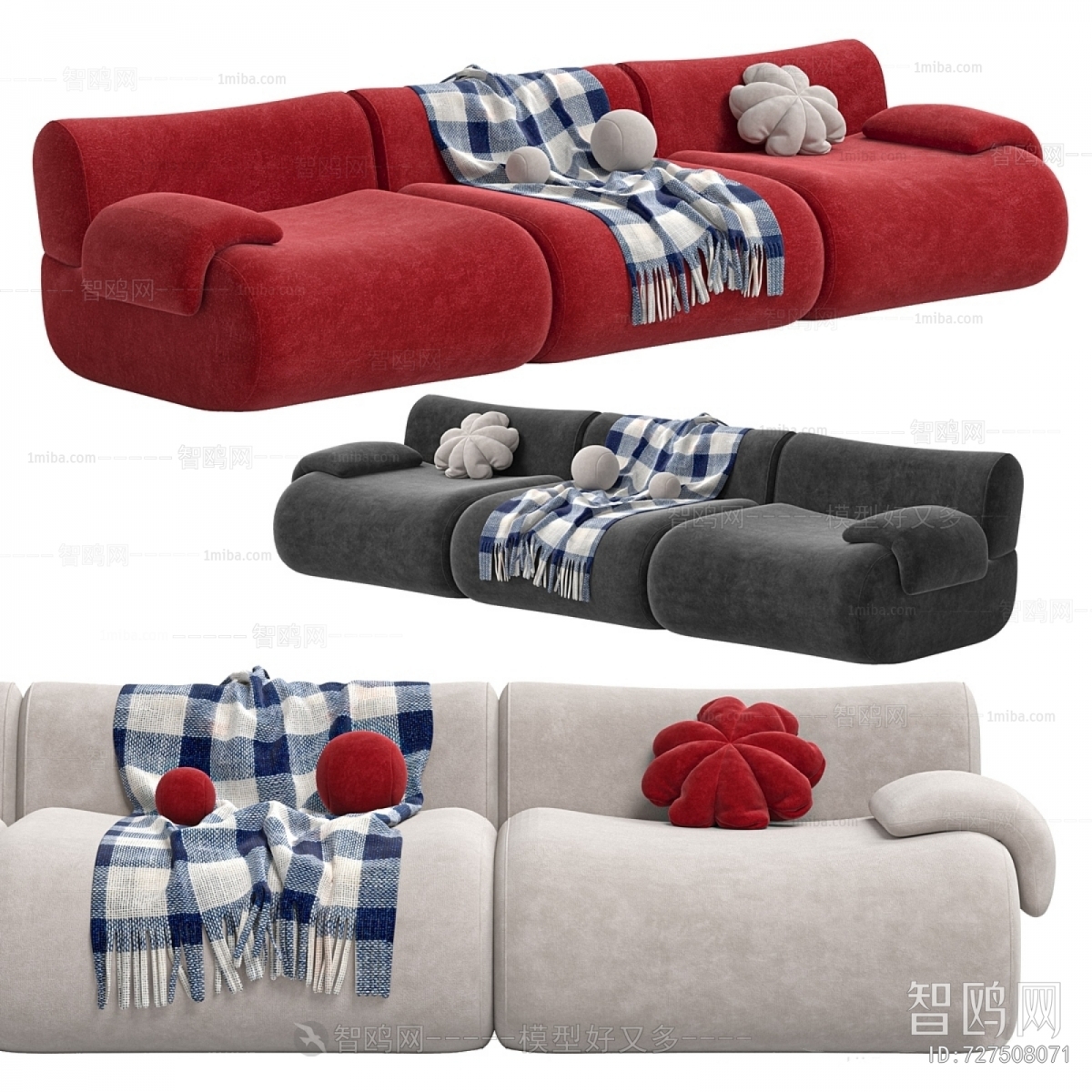 Modern Three-seat Sofa
