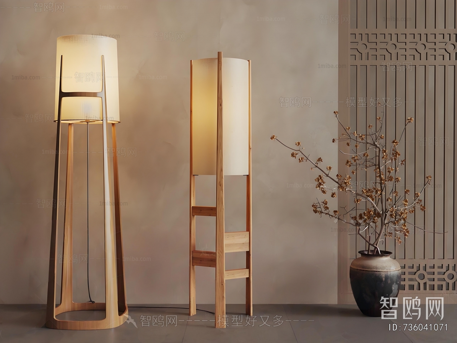 New Chinese Style Floor Lamp