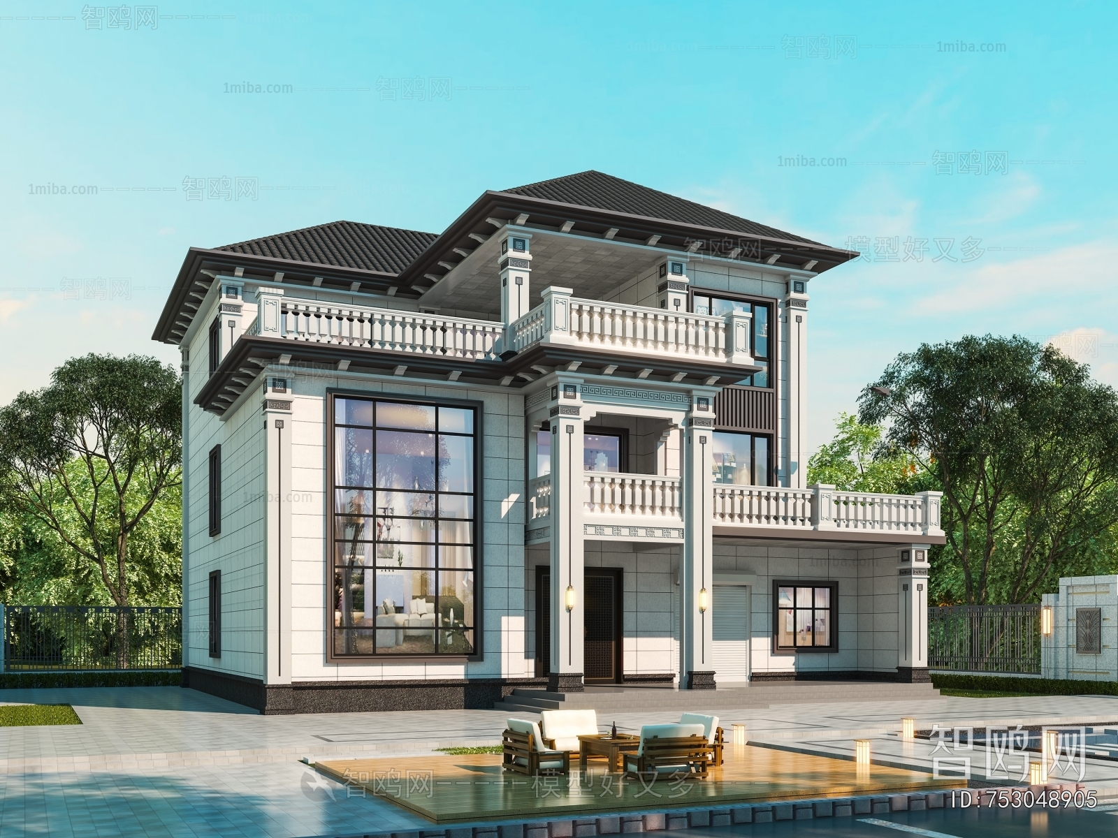 New Chinese Style Detached Villa