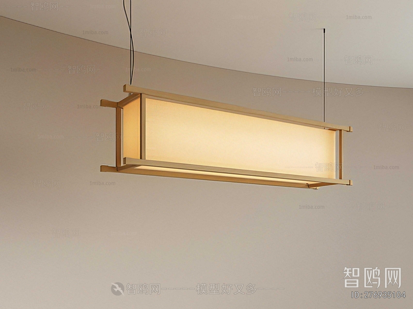 New Chinese Style Long Chandelier