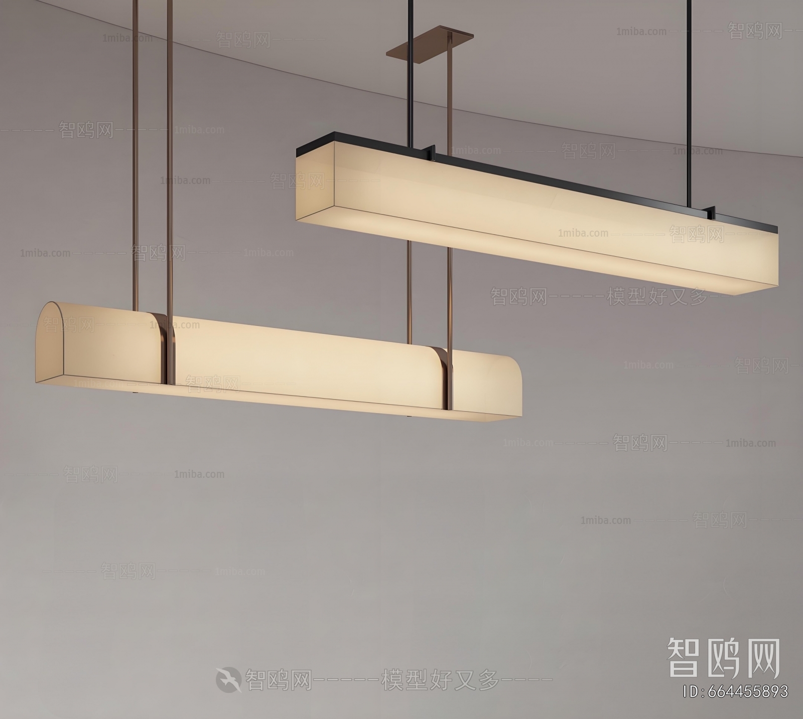 Modern Long Chandelier