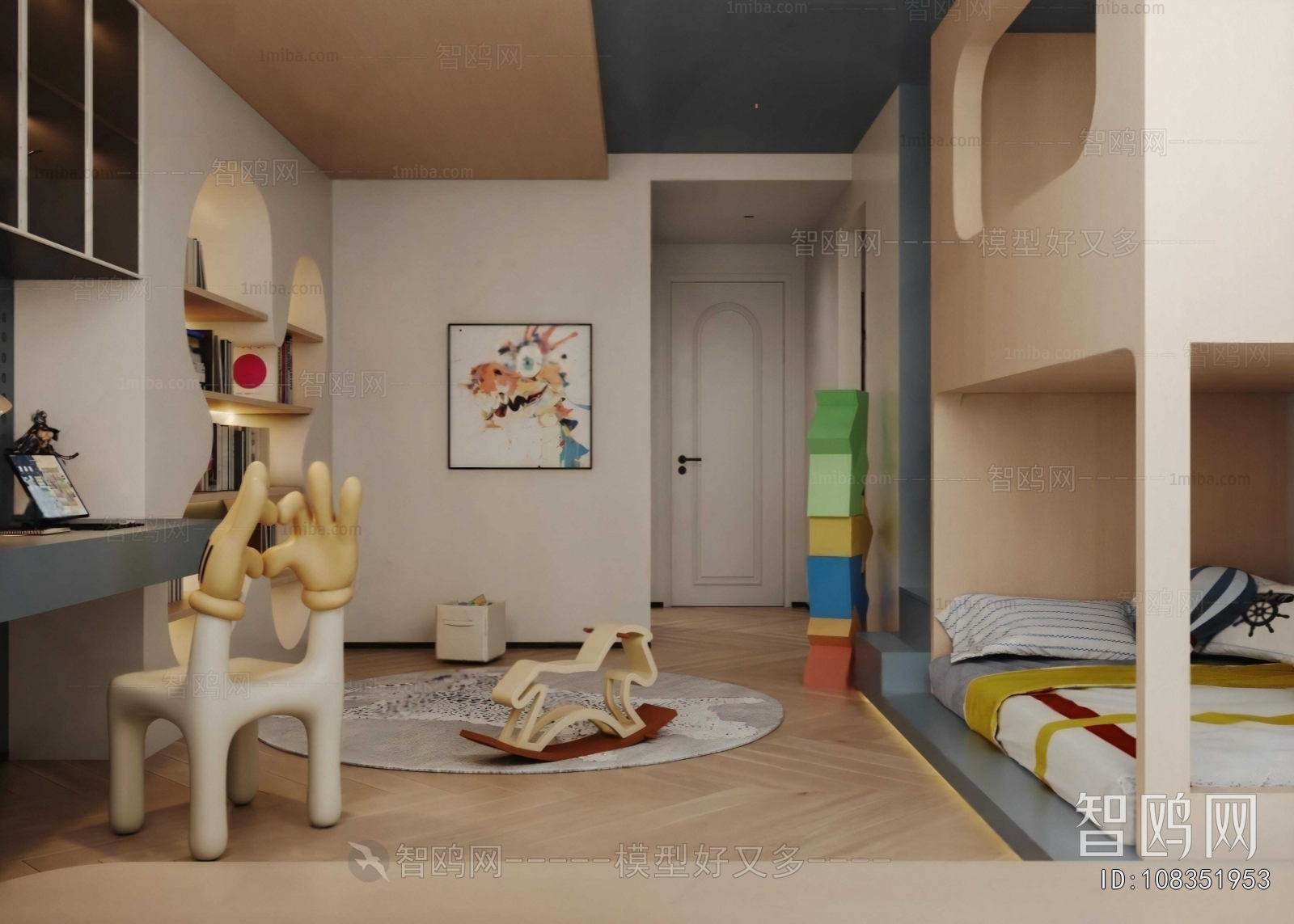 Modern Boy's Room And Son's Room
