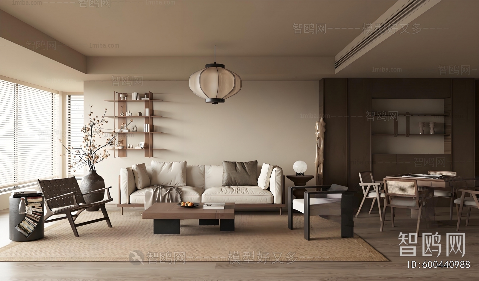 New Chinese Style A Living Room