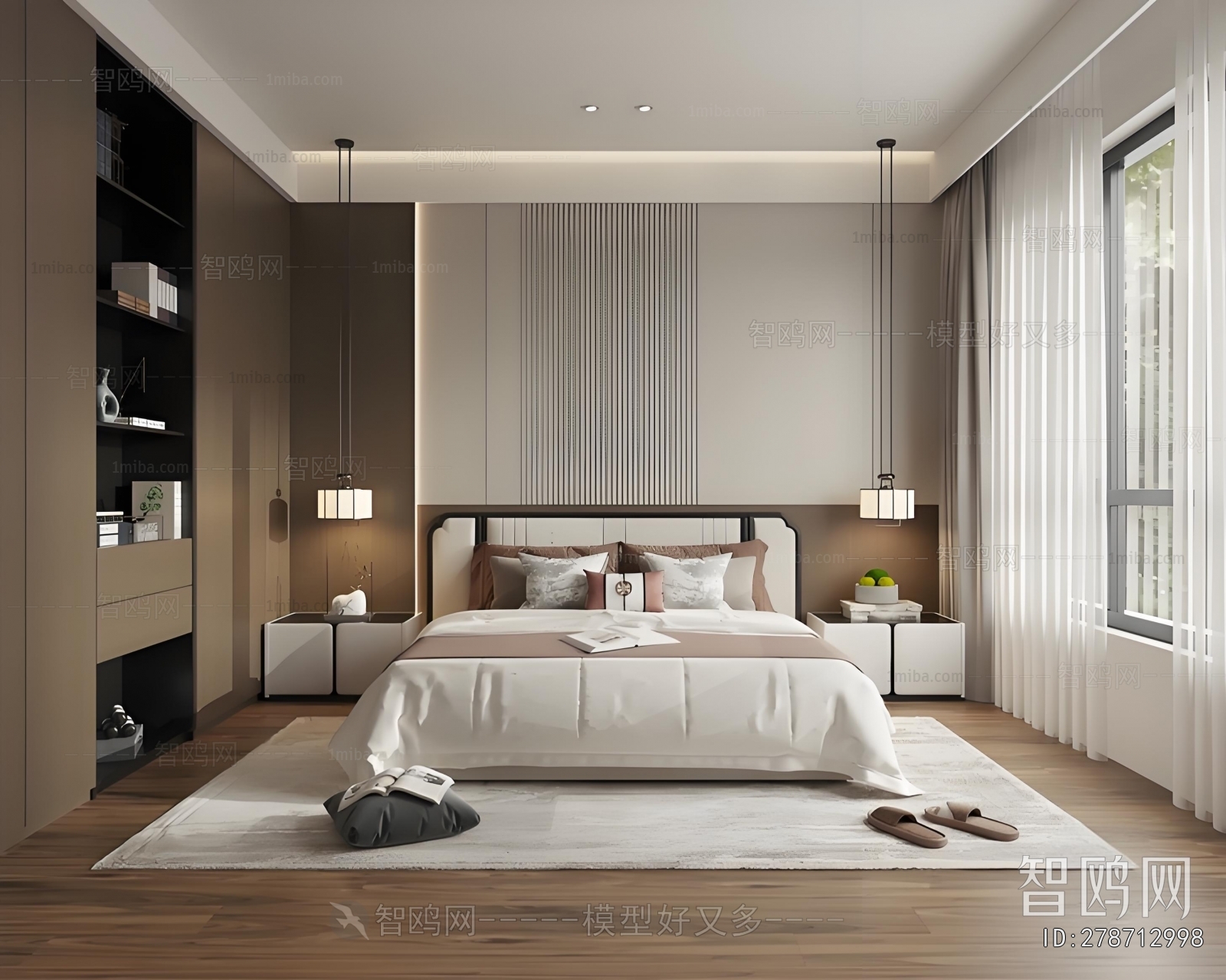New Chinese Style Bedroom