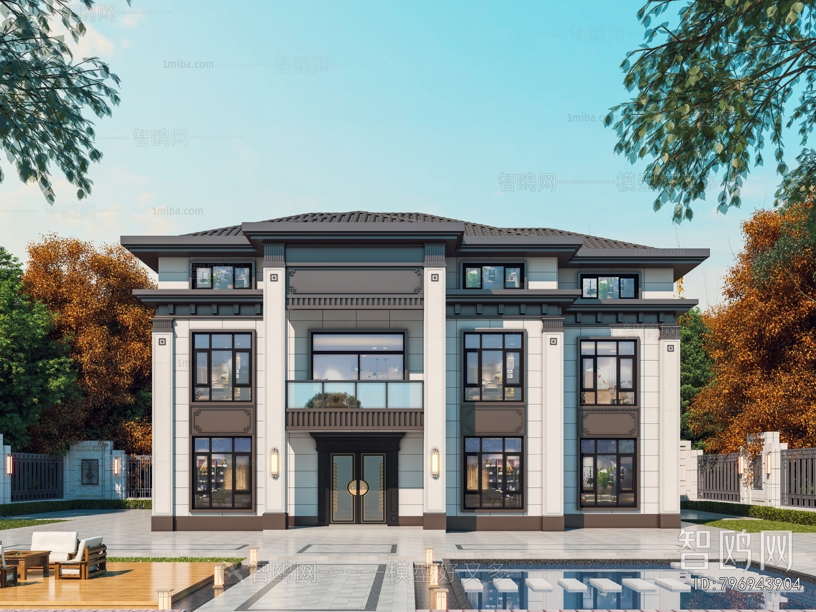 New Chinese Style Detached Villa