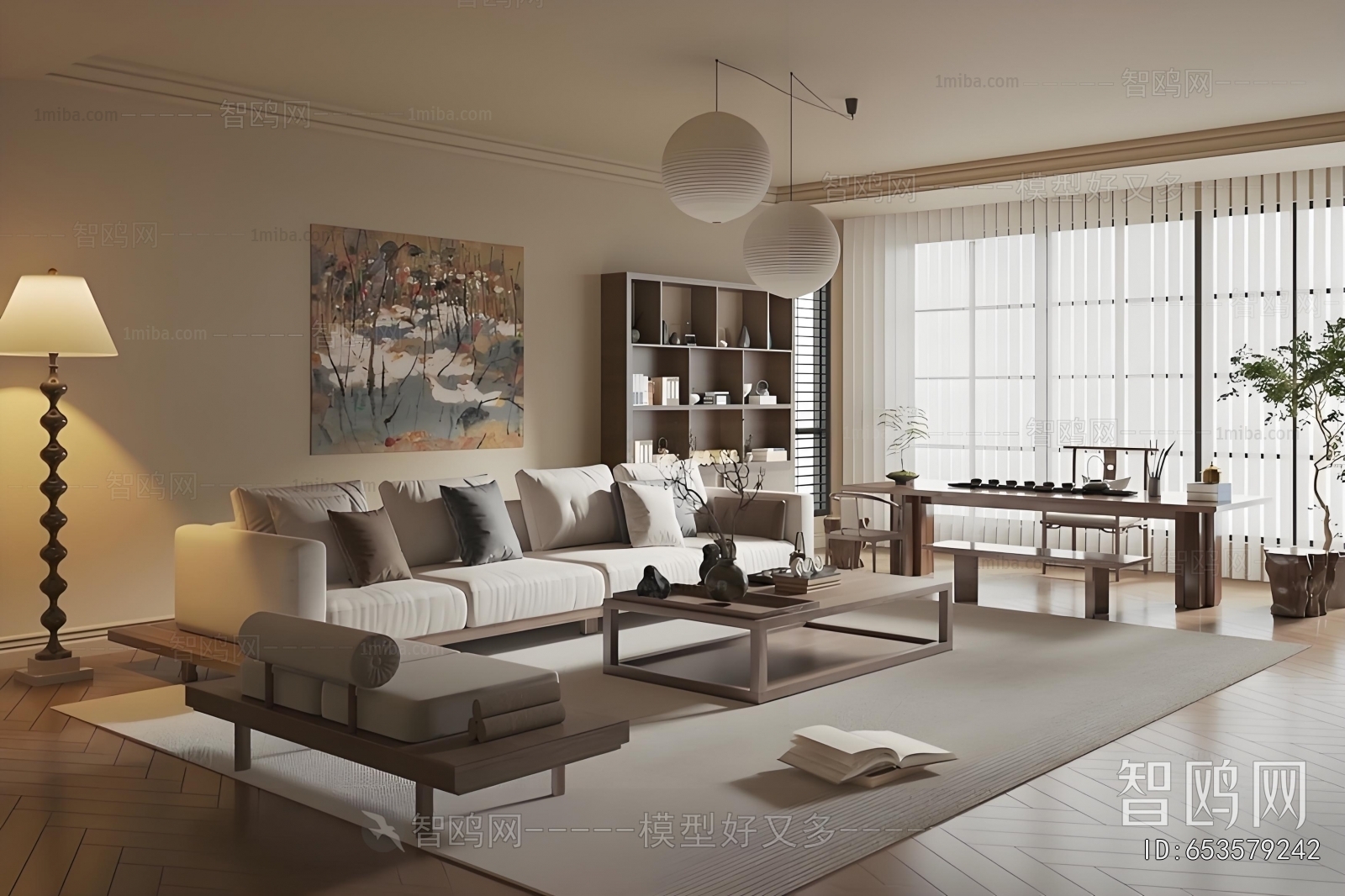 New Chinese Style A Living Room