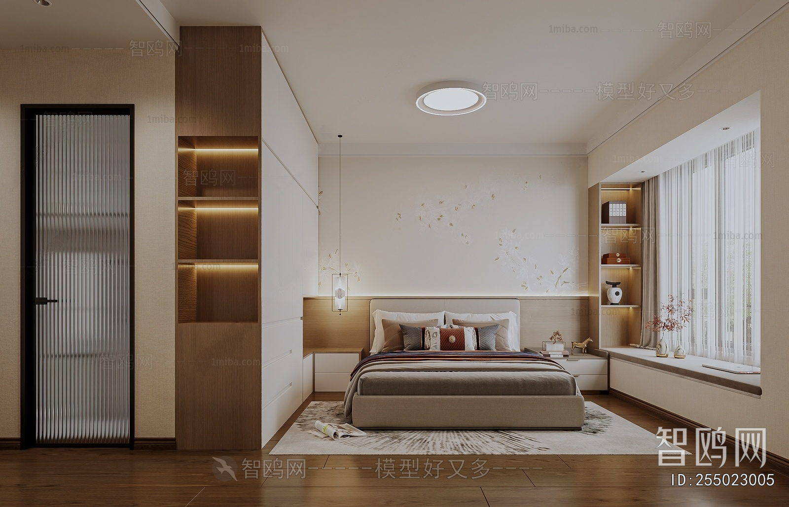 New Chinese Style Bedroom
