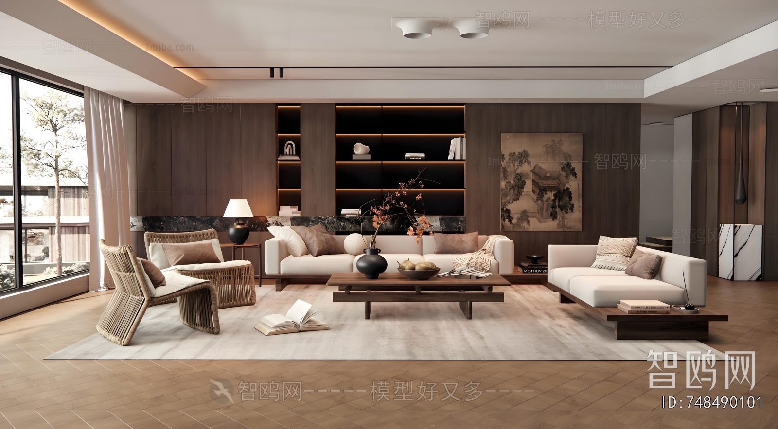 New Chinese Style A Living Room