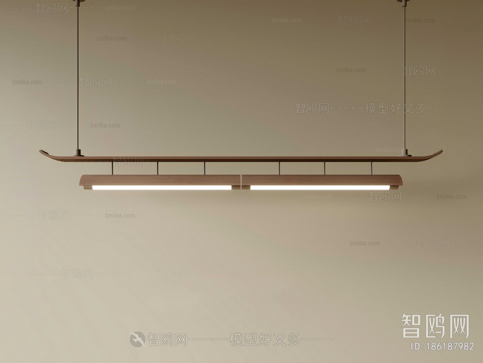 New Chinese Style Long Chandelier