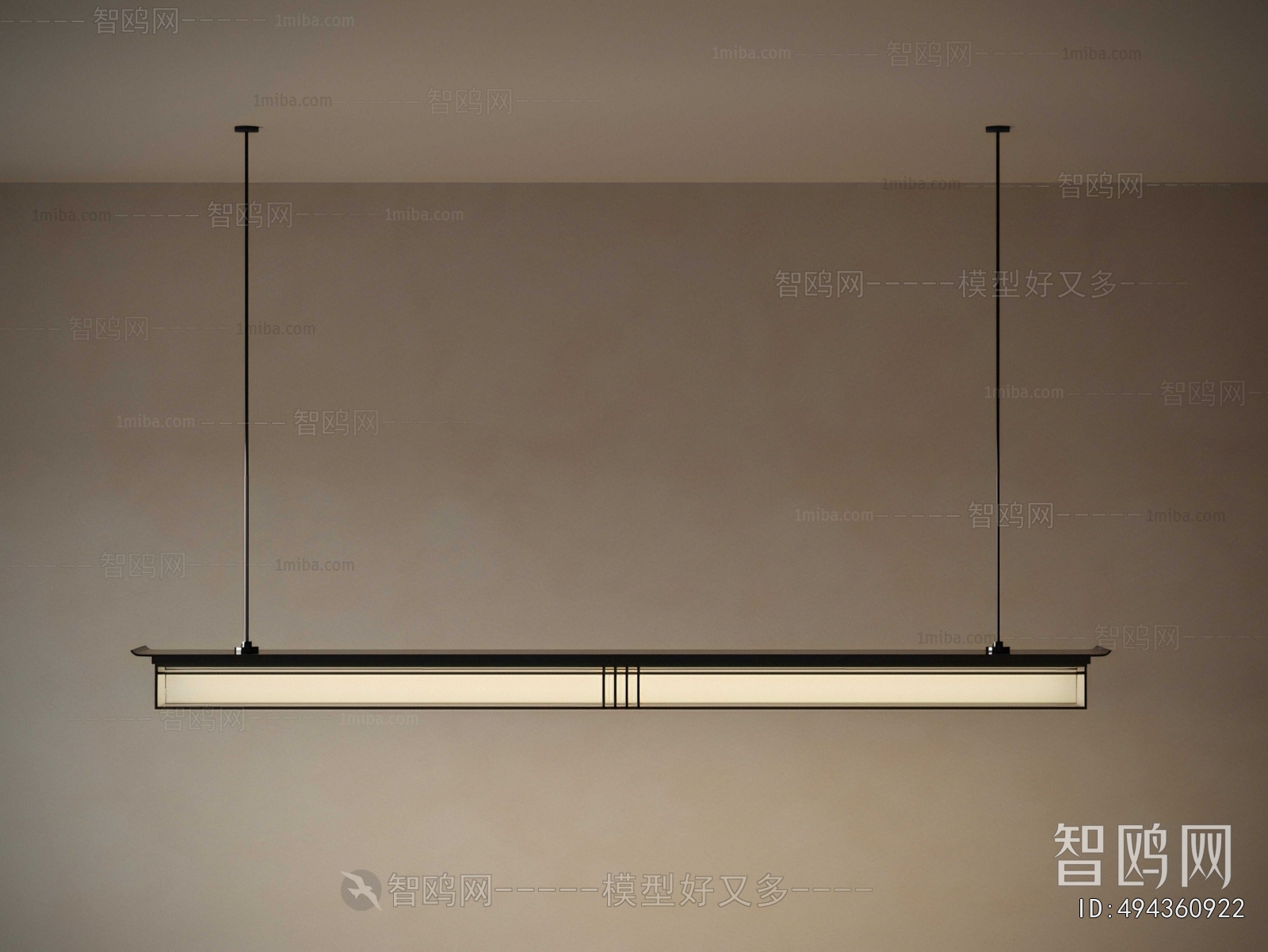 New Chinese Style Long Chandelier