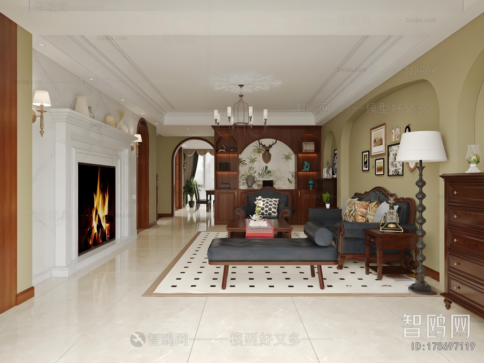 American Style A Living Room