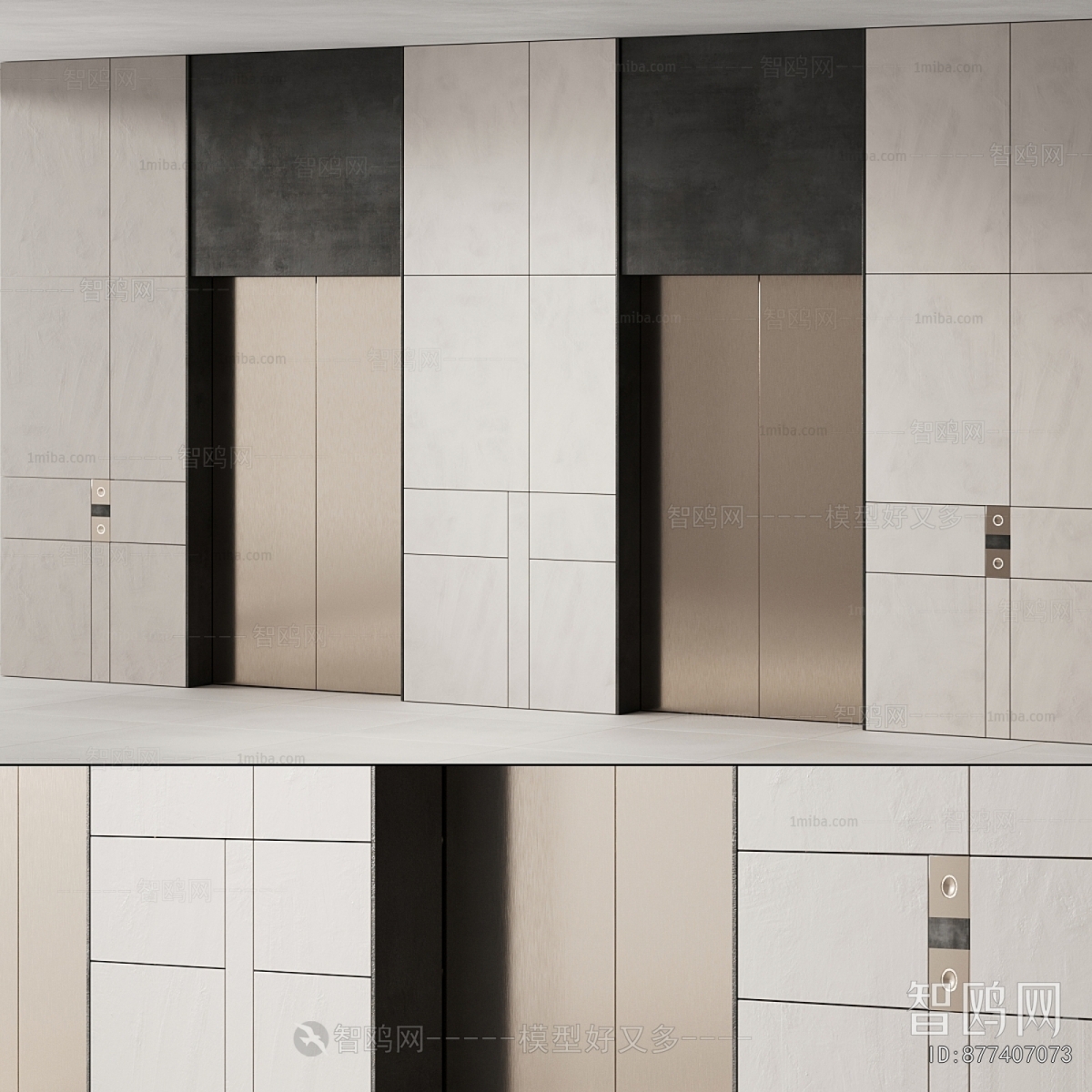 Modern Office Elevator Hall