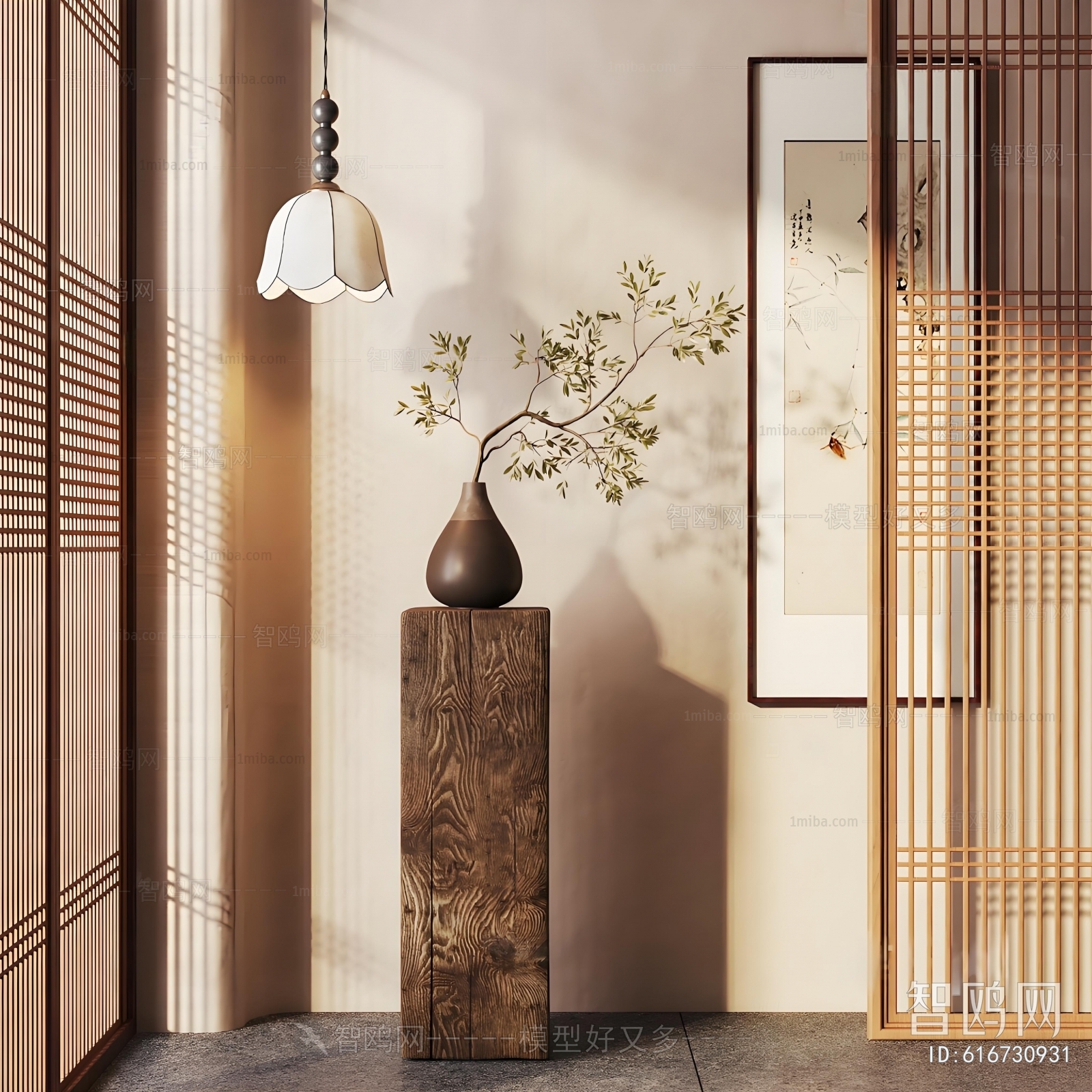 New Chinese Style Aquatic Green Plant