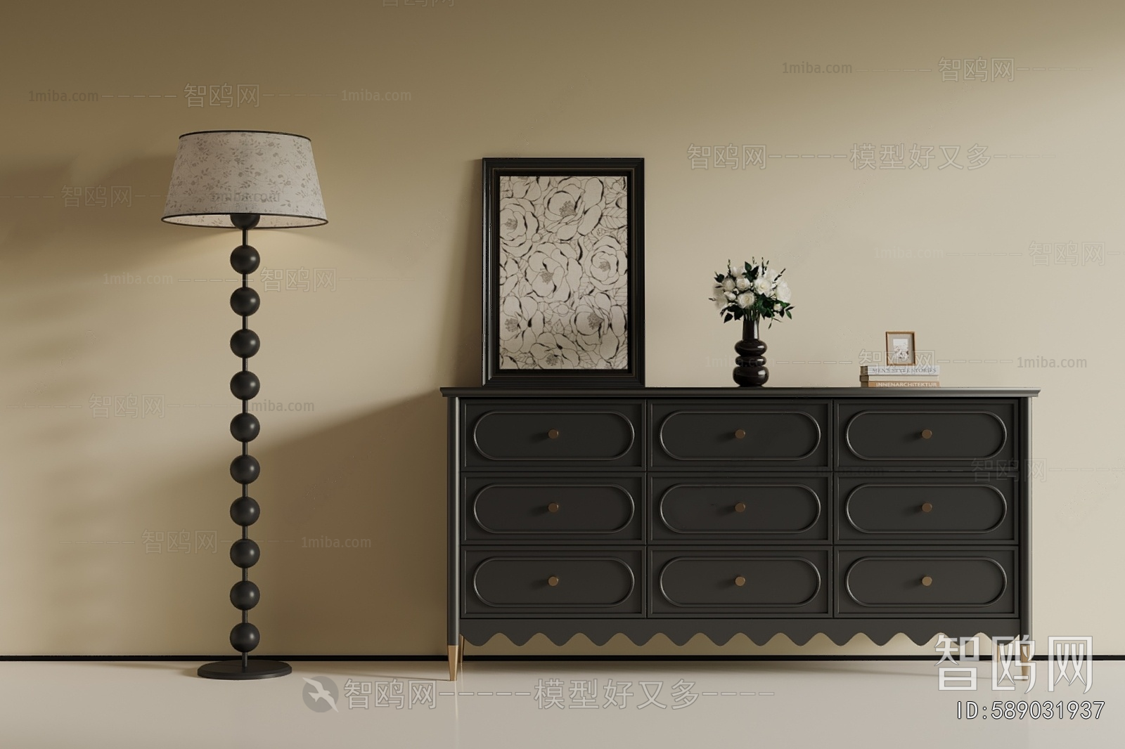 French Style Entrance Cabinet